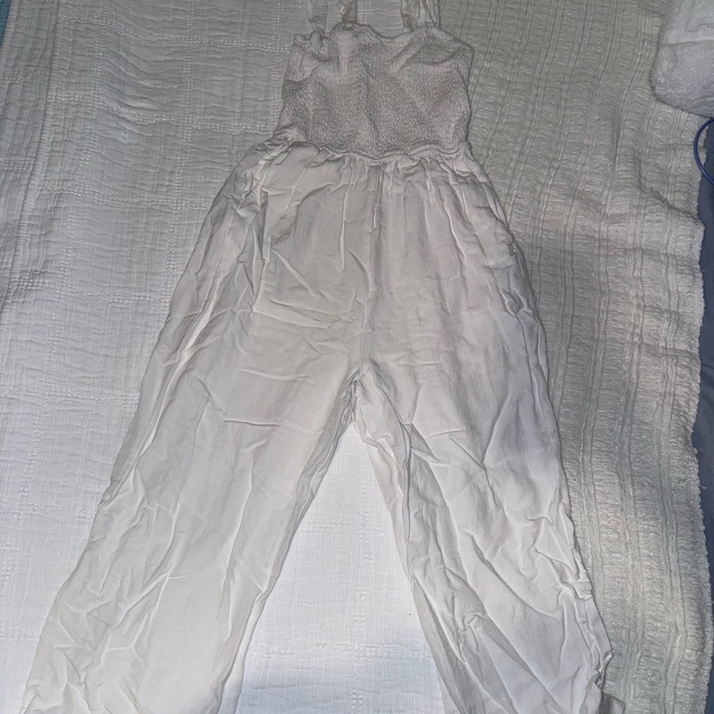 Pink Lily Classic White Jumpsuit